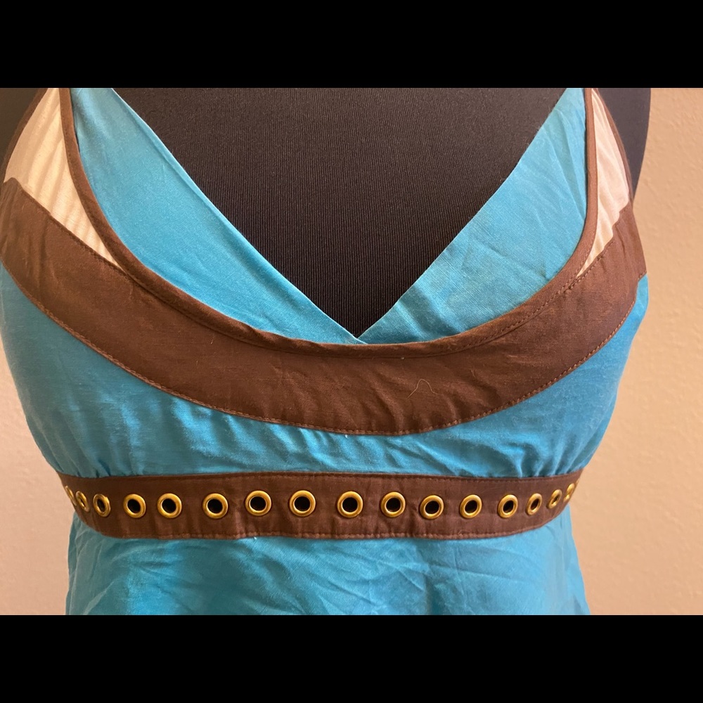 Silk Low back Empire Waist Camisole Tank - Picture 5 of 10